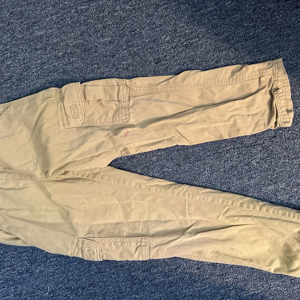 Place Men's Tan Cargo Pants - Slim Utility Trousers